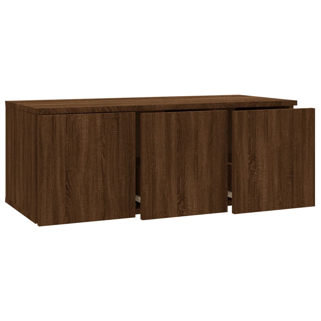 Έπιπλο Τηλεόρασης Καφέ Δρυς 80 x 34 x 30 εκ. Επεξ. Ξύλο - Pakobazaar