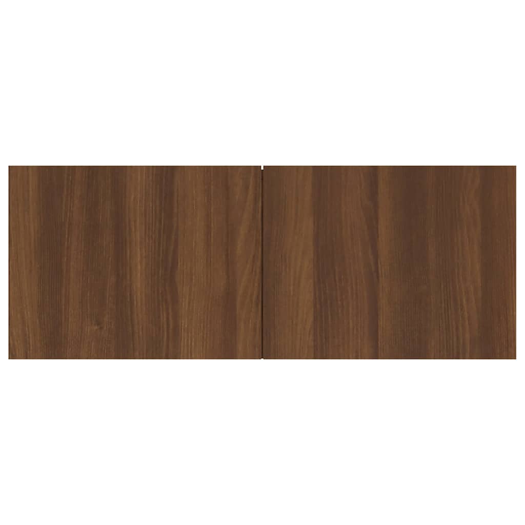 Έπιπλο Τηλεόρασης Καφέ Δρυς 80x30x30 εκ. Επεξεργασμένο Ξύλο