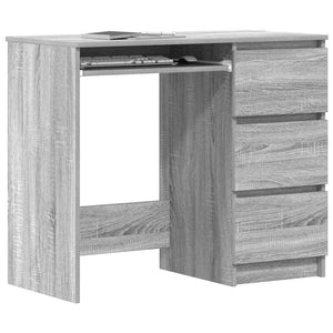 Γραφείο Γκρι Sonoma 90x45x76 εκ. από Επεξεργασμένο Ξύλο - Pakobazaar