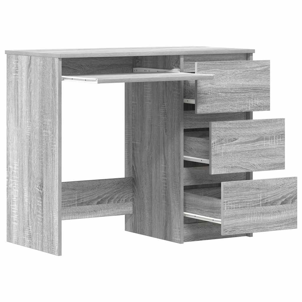 Γραφείο Γκρι Sonoma 90x45x76 εκ. από Επεξεργασμένο Ξύλο - Pakobazaar