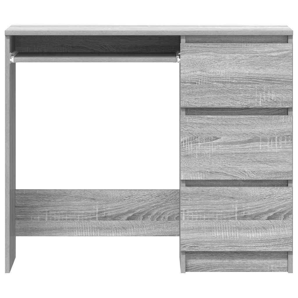 Γραφείο Γκρι Sonoma 90x45x76 εκ. από Επεξεργασμένο Ξύλο - Pakobazaar