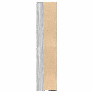 Ντουλάπι Μπάνιου Γκρι Sonoma 30x30x183,5 εκ. Επεξεργασμένο Ξύλο