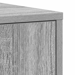 Ντουλάπι Μπάνιου Γκρι Sonoma 30x30x183,5 εκ. Επεξεργασμένο Ξύλο