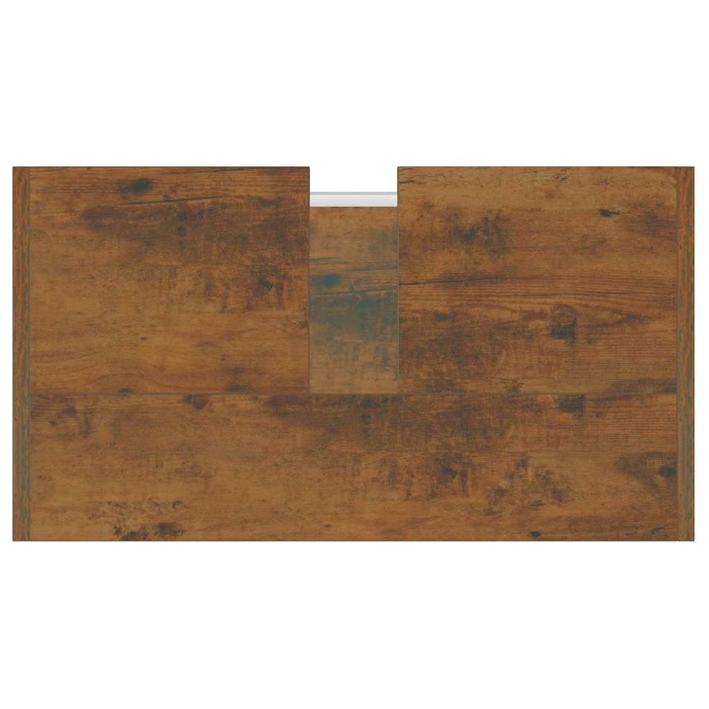 Ντουλάπι Μπάνιου Καπνιστή Δρυς 60x33x60 εκ. Επεξεργασμένο Ξύλο