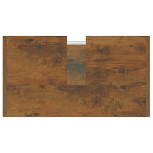 Ντουλάπι Μπάνιου Καπνιστή Δρυς 60x33x60 εκ. Επεξεργασμένο Ξύλο