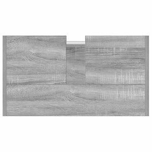 Ντουλάπι Μπάνιου Γκρι Sonoma 60x33x60 εκ. Επεξεργασμένο Ξύλο - Pakobazaar