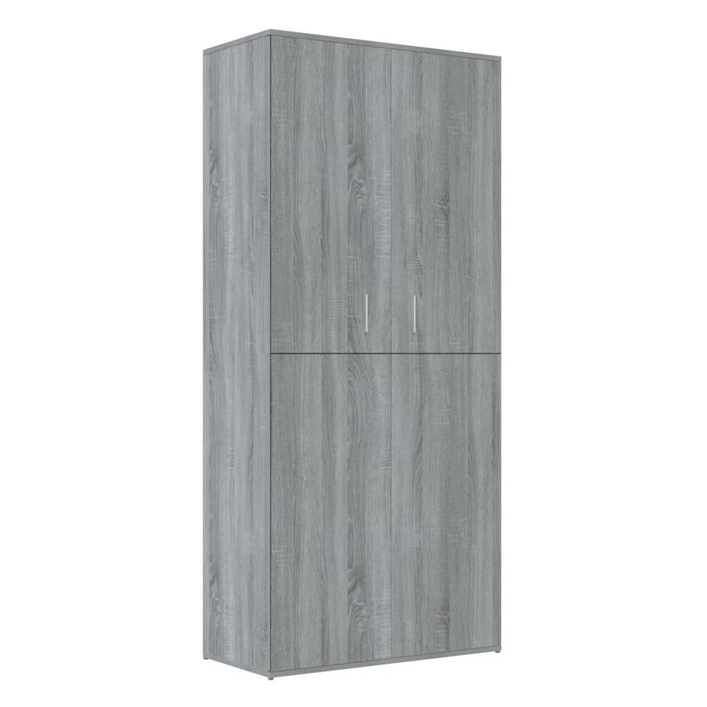 Παπουτσοθήκη Γκρι Sonoma 80x39x178 εκ. από Επεξεργασμένο Ξύλο - Pakobazaar