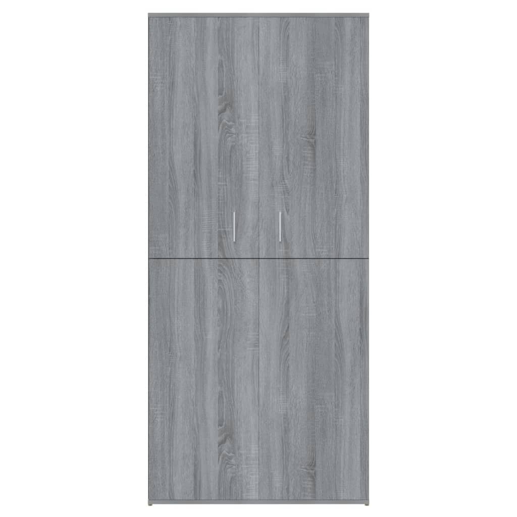 Παπουτσοθήκη Γκρι Sonoma 80x39x178 εκ. από Επεξεργασμένο Ξύλο - Pakobazaar