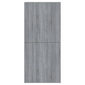 Παπουτσοθήκη Γκρι Sonoma 80x39x178 εκ. από Επεξεργασμένο Ξύλο - Pakobazaar
