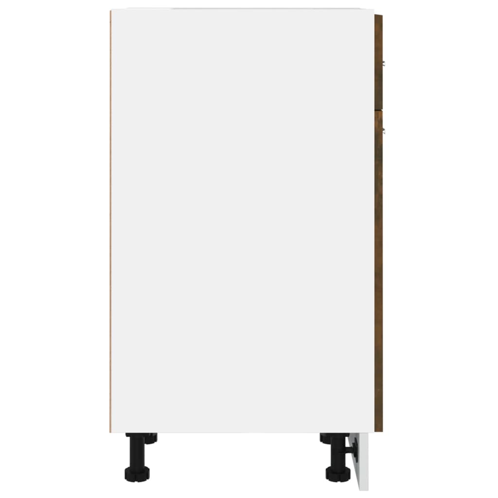 Ντουλάπι με Συρτάρια "Lyon" Καπνιστή Δρυς 30x46x81,5 εκ. από Τεχνητό Ξύλο - Pakobazaar