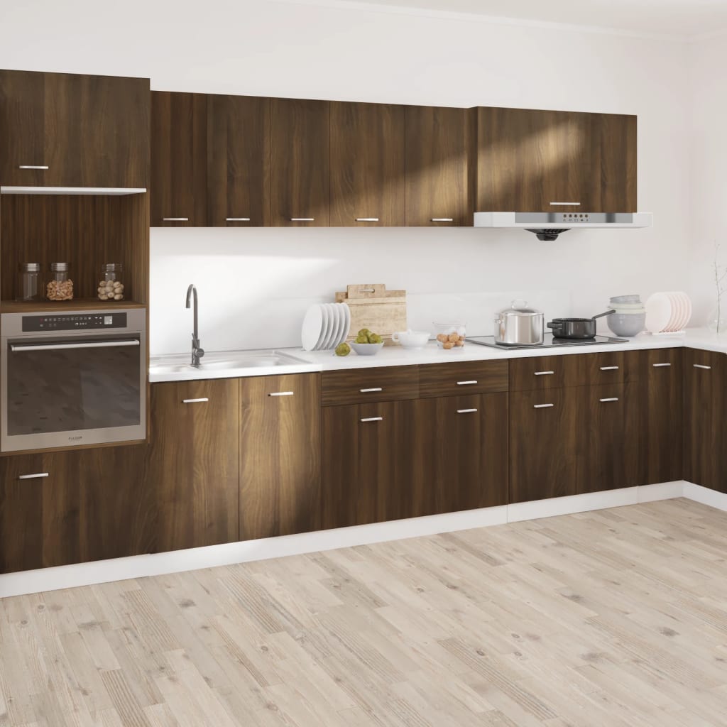 Ντουλάπι με Συρτάρια "Lyon" Καφέ Δρυς 50x46x81,5 εκ. από Τεχνητό Ξύλο