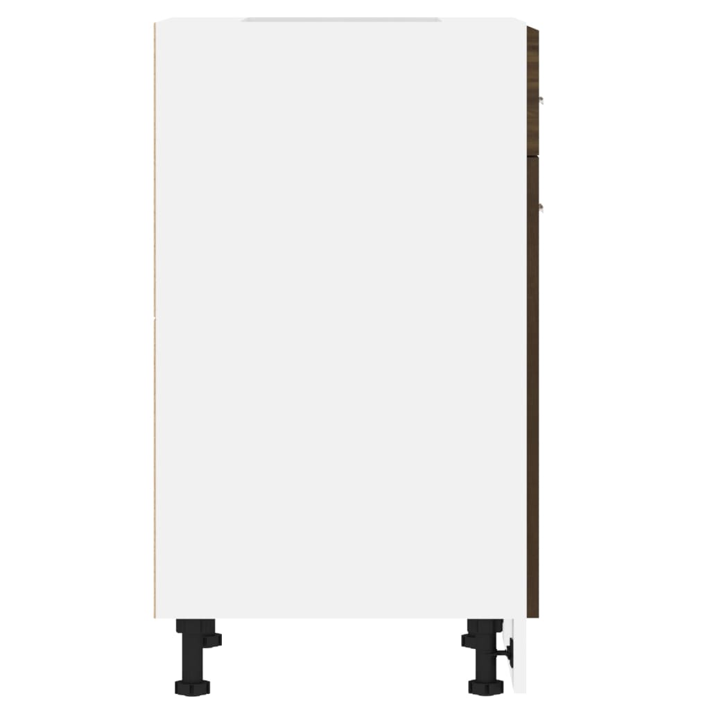 Ντουλάπι με Συρτάρια "Lyon" Καφέ Δρυς 50x46x81,5 εκ. από Τεχνητό Ξύλο