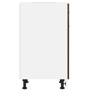 Ντουλάπι με Συρτάρια "Lyon" Καφέ Δρυς 50x46x81,5 εκ. από Τεχνητό Ξύλο