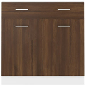 Ντουλάπι με Συρτάρια "Lyon" Καφέ Δρυς 80x46x81,5 εκ. από Τεχνητό Ξύλο