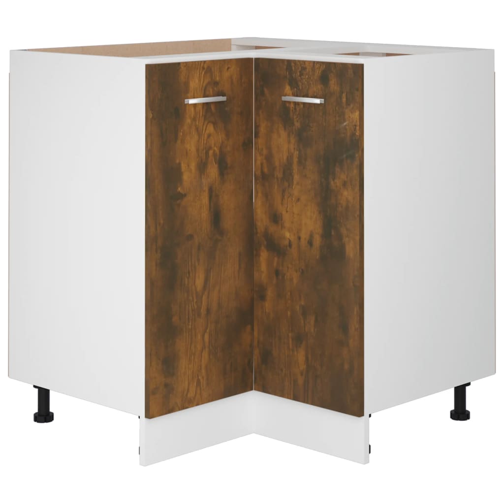 Ντουλάπι Κουζίνας "Lyon" Καπνιστή Δρυς 75,5x75,5x81,5 εκ. από Τεχνητό Ξύλο - Pakobazaar