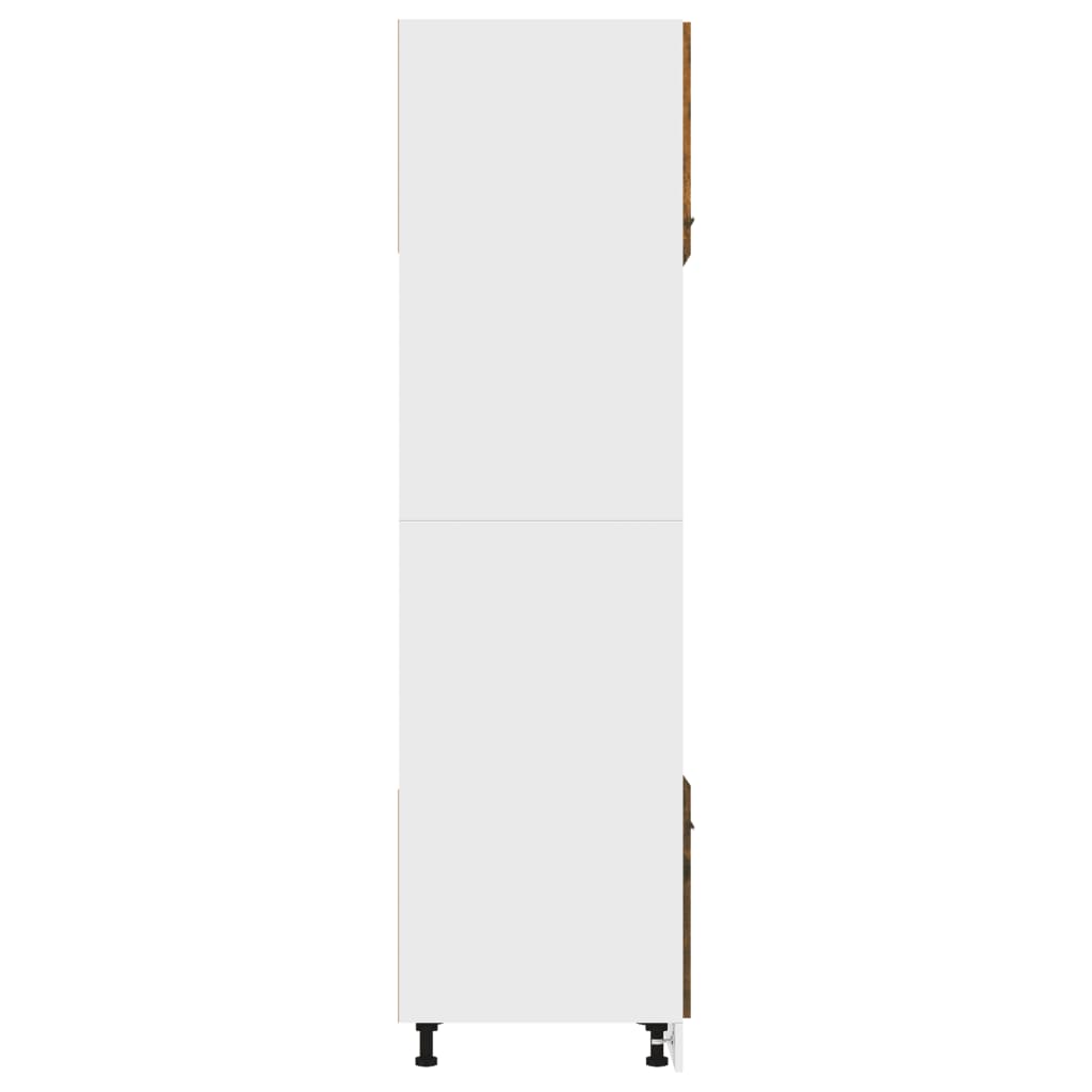 Ντουλάπι Μικροκυμάτων "Lyon" Καπνιστή Δρυς 60x57x207 εκ. από Τεχνητό Ξύλο - Pakobazaar