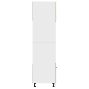 Ντουλάπι Μικροκυμάτων "Lyon" Καπνιστή Δρυς 60x57x207 εκ. από Τεχνητό Ξύλο - Pakobazaar