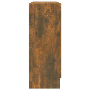Βιτρίνα Καπνιστή Δρυς 82,5x30,5x80 εκ. από Επεξεργασμένο Ξύλο - Pakobazaar