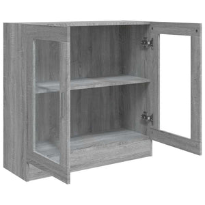 Βιτρίνα Γκρι Sonoma 82,5x30,5x80εκ. από Επεξεργασμένο Ξύλο - Pakobazaar