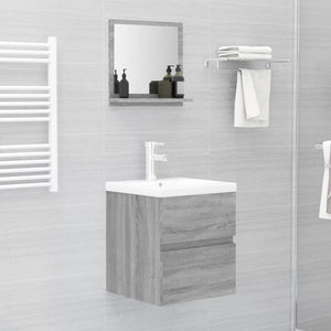 Καθρέφτης Μπάνιου Γκρι Sonoma 40x10,5x37 εκ. Επεξεργασμένο Ξύλο