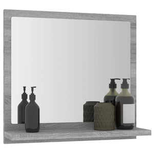 Καθρέφτης Μπάνιου Γκρι Sonoma 40x10,5x37 εκ. Επεξεργασμένο Ξύλο