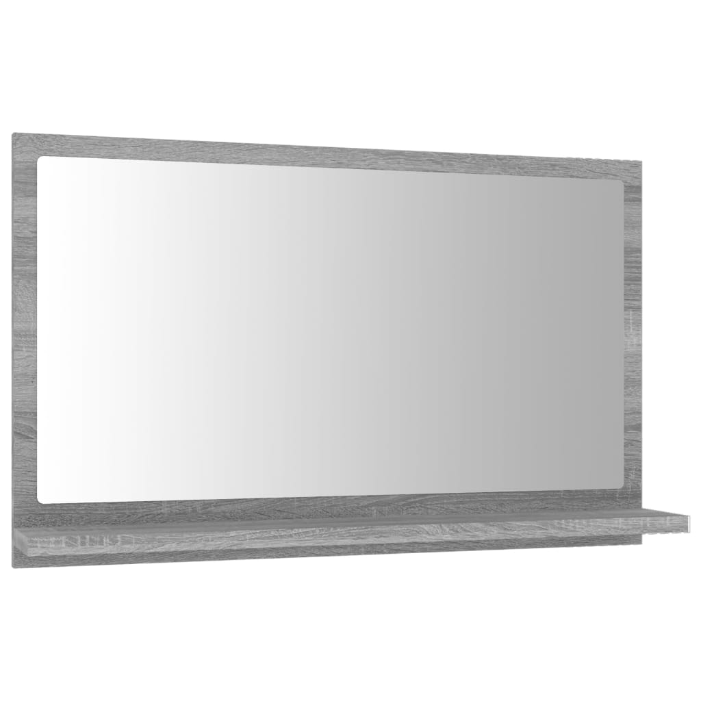 Καθρέφτης Μπάνιου Γκρι Sonoma 60x10,5x37 εκ. Επεξεργασμένο Ξύλο