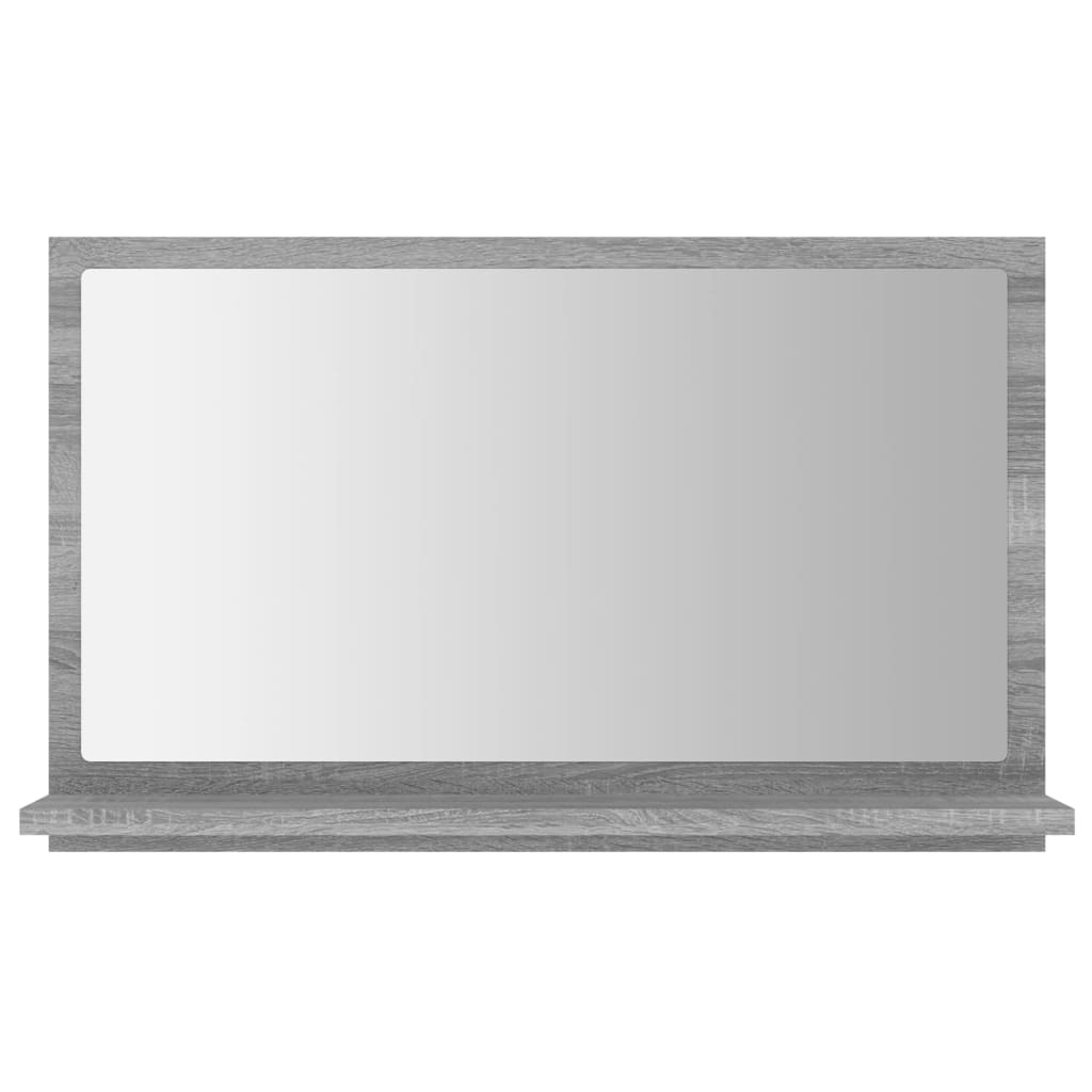 Καθρέφτης Μπάνιου Γκρι Sonoma 60x10,5x37 εκ. Επεξεργασμένο Ξύλο