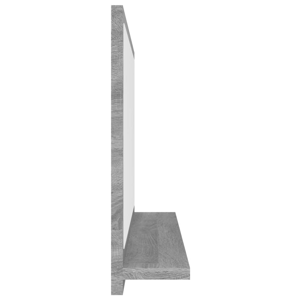 Καθρέφτης Μπάνιου Γκρι Sonoma 60x10,5x37 εκ. Επεξεργασμένο Ξύλο