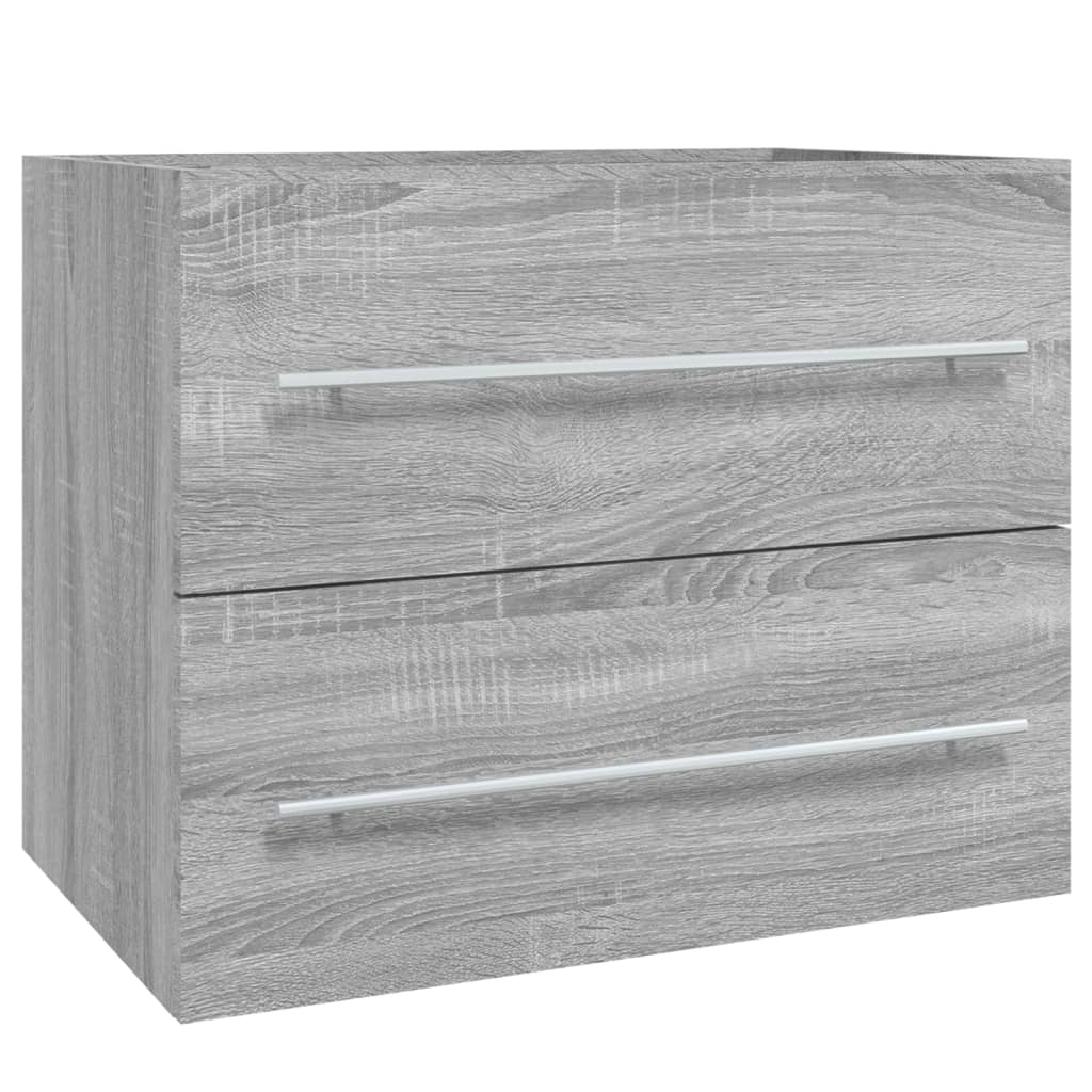 Ντουλάπι Νιπτήρα Grey Sonoma 60x38,5x48 εκ. Επεξεργ. Ξύλο - Pakobazaar
