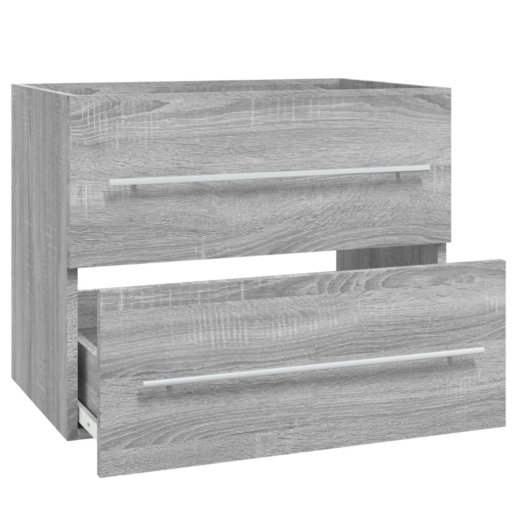 Ντουλάπι Νιπτήρα Grey Sonoma 60x38,5x48 εκ. Επεξεργ. Ξύλο - Pakobazaar