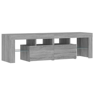 Έπιπλο Τηλεόρασης με LED Γκρι Sonoma 140 x 36,5 x 40 εκ.