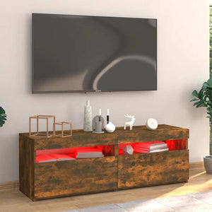 Έπιπλο Τηλεόρασης με LED Καπνιστή Δρυς 120x35x40 εκ. - Pakobazaar
