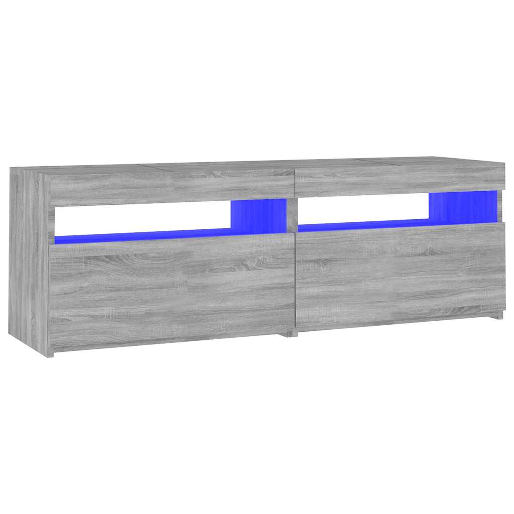 Έπιπλο Τηλεόρασης με LED Γκρι Sonoma 120x35x40 εκ. - Pakobazaar