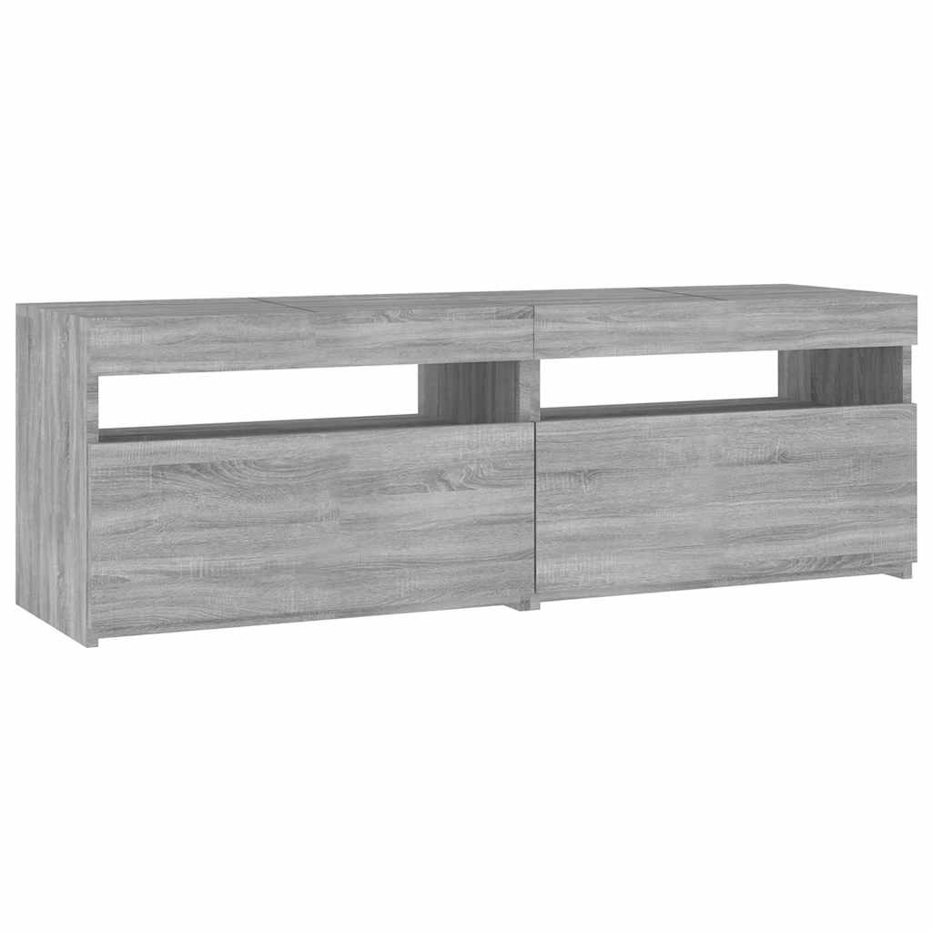 Έπιπλο Τηλεόρασης με LED Γκρι Sonoma 120x35x40 εκ. - Pakobazaar