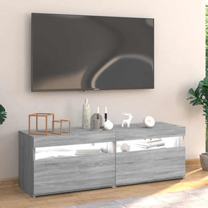 Έπιπλο Τηλεόρασης με LED Γκρι Sonoma 120x35x40 εκ. - Pakobazaar