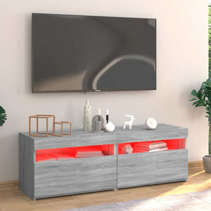 Έπιπλο Τηλεόρασης με LED Γκρι Sonoma 120x35x40 εκ. - Pakobazaar