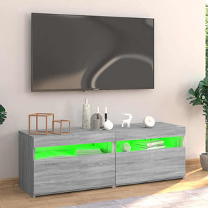 Έπιπλο Τηλεόρασης με LED Γκρι Sonoma 120x35x40 εκ. - Pakobazaar