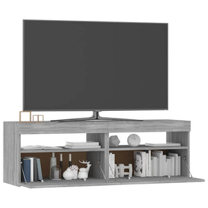 Έπιπλο Τηλεόρασης με LED Γκρι Sonoma 120x35x40 εκ. - Pakobazaar
