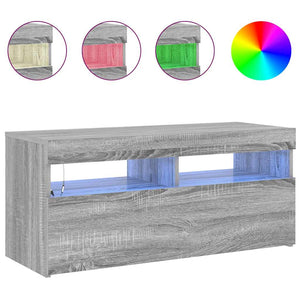 Έπιπλο Τηλεόρασης με LED Γκρι Sonoma 90x35x40 εκ. - Pakobazaar