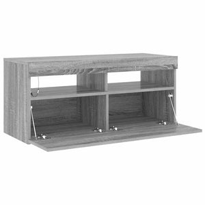 Έπιπλο Τηλεόρασης με LED Γκρι Sonoma 90x35x40 εκ. - Pakobazaar