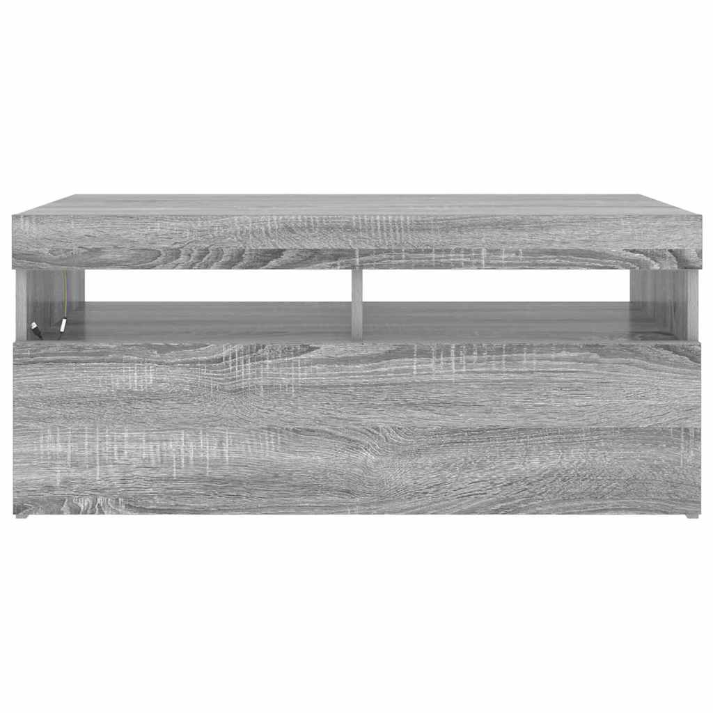 Έπιπλο Τηλεόρασης με LED Γκρι Sonoma 90x35x40 εκ. - Pakobazaar
