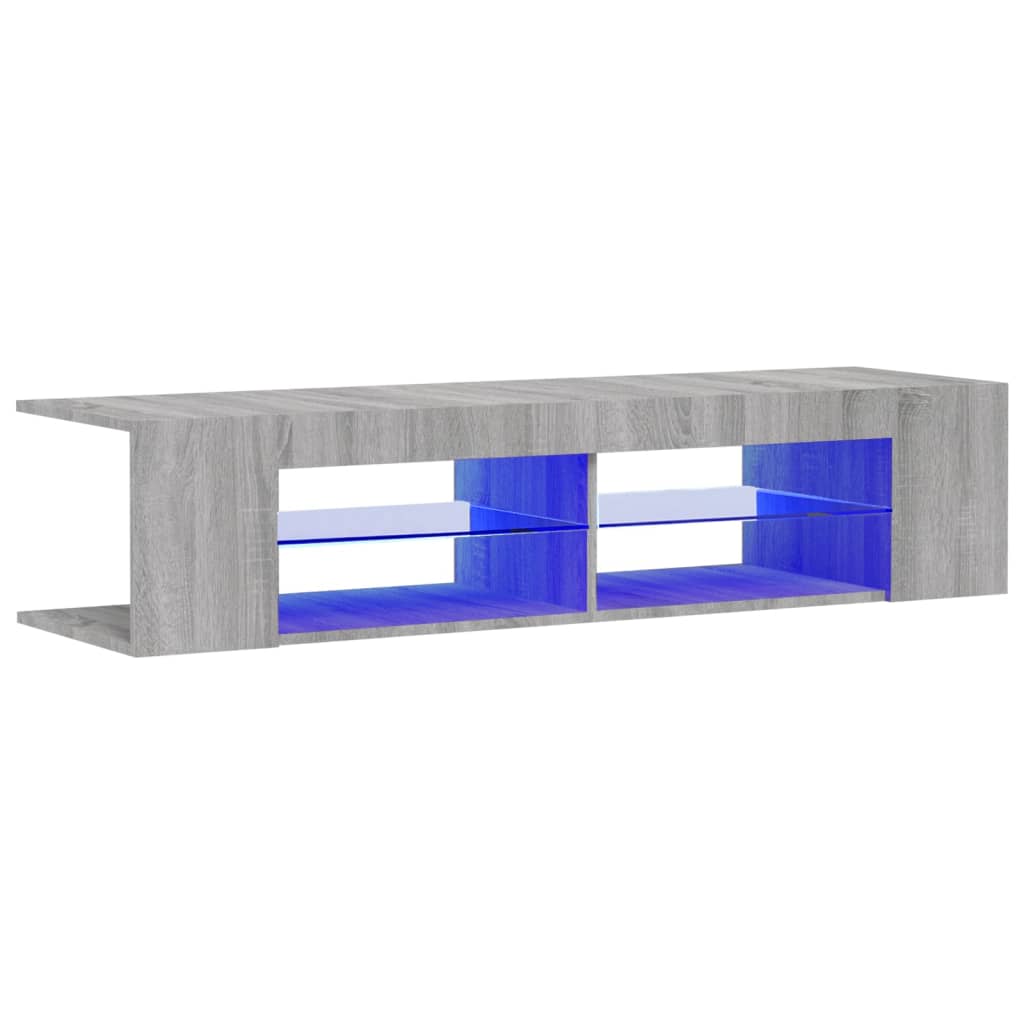 Έπιπλο Τηλεόρασης με LED Γκρι Sonoma 135x39x30 εκ. - Pakobazaar