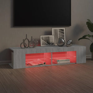 Έπιπλο Τηλεόρασης με LED Γκρι Sonoma 135x39x30 εκ. - Pakobazaar