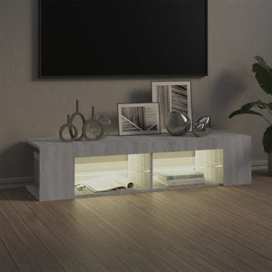 Έπιπλο Τηλεόρασης με LED Γκρι Sonoma 135x39x30 εκ. - Pakobazaar