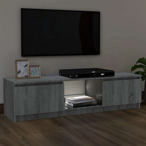 Έπιπλο Τηλεόρασης με LED Γκρι Sonoma 120x30x36 εκ. - Pakobazaar