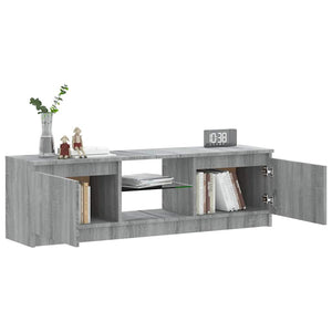 Έπιπλο Τηλεόρασης με LED Γκρι Sonoma 120x30x36 εκ. - Pakobazaar