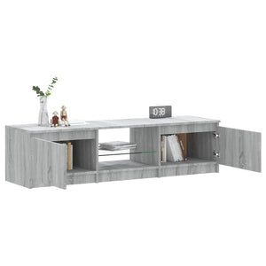 Έπιπλο Τηλεόρασης με LED Γκρι Sonoma 140 x 40 x 35,5 εκ.