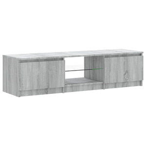 Έπιπλο Τηλεόρασης με LED Γκρι Sonoma 140 x 40 x 35,5 εκ.