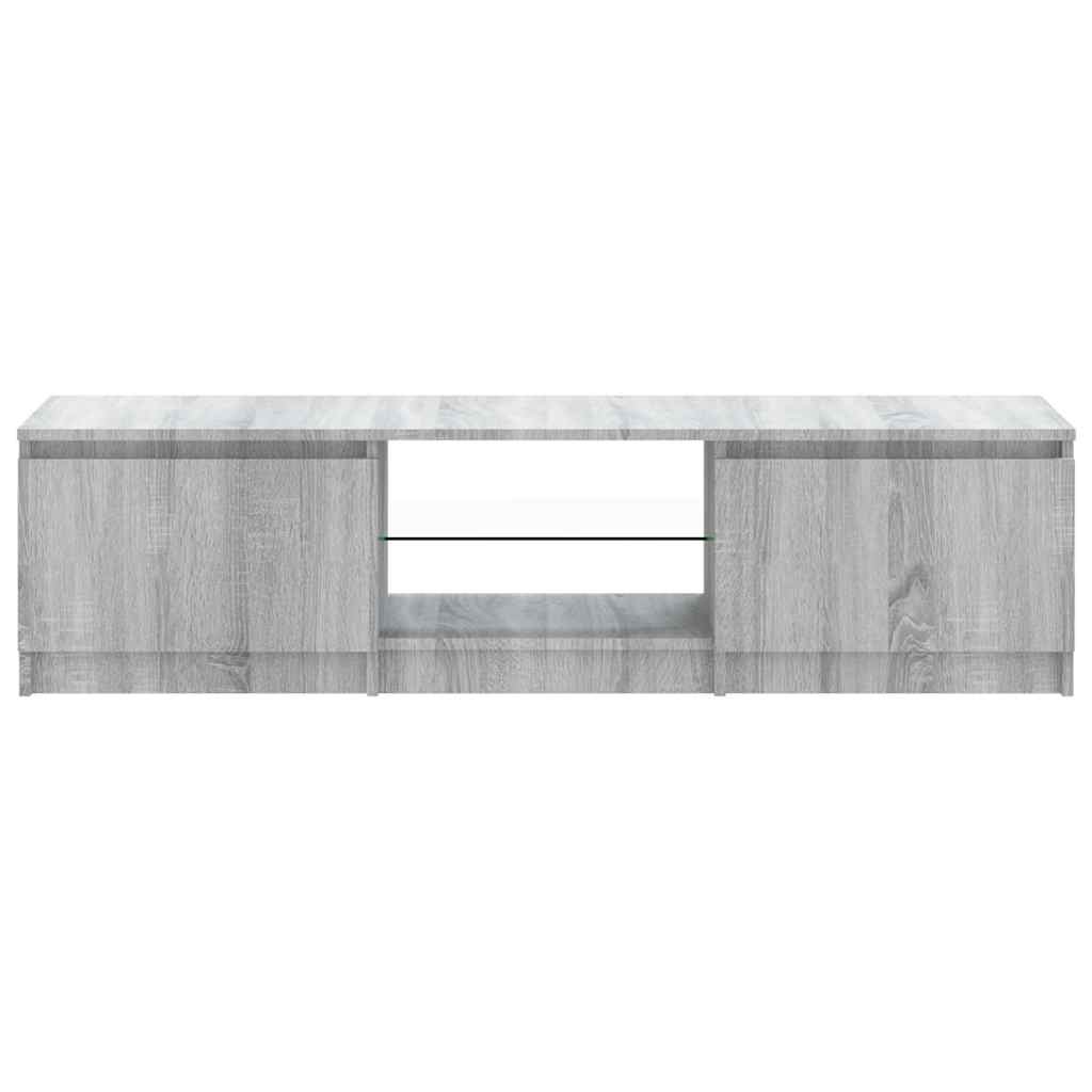 Έπιπλο Τηλεόρασης με LED Γκρι Sonoma 140 x 40 x 35,5 εκ.