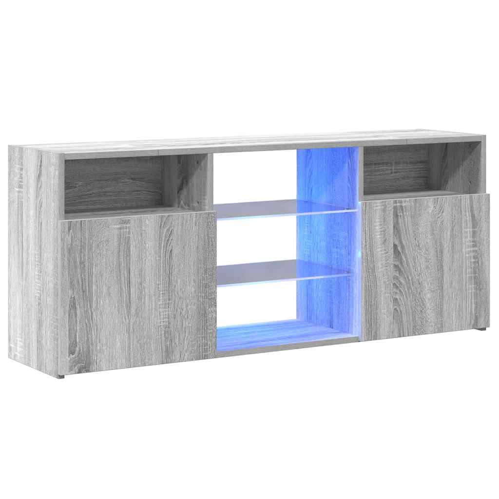 Έπιπλο Τηλεόρασης με LED Γκρι Sonoma 120 x 30 x 50 εκ. - Pakobazaar